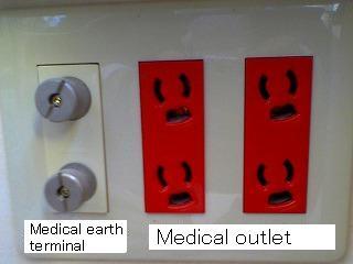 Outlet used in the hospital