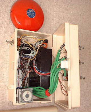 Inside of crime prevention buzzer