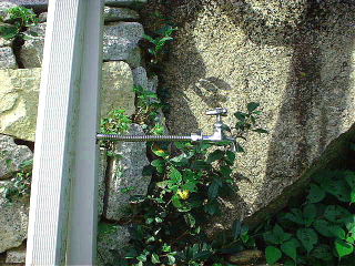 Example of putting up faucet with automatic antifreeze coma to place where solar water heater was descended